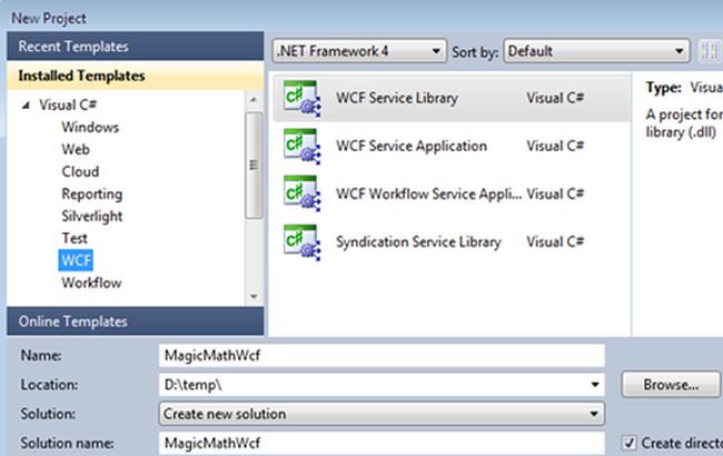 wcf service liberary